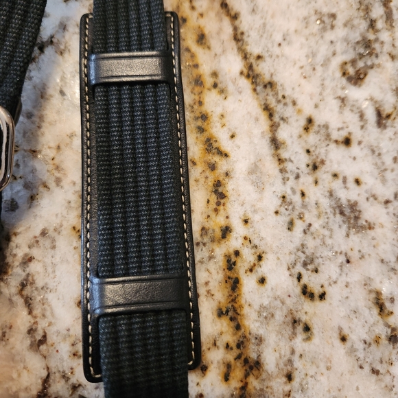 Coach Purse Crossbody bag, Black Canvas, Leather, signature C monogram, EUC - Picture 7 of 11